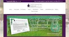 Desktop Screenshot of chezfrancois.com